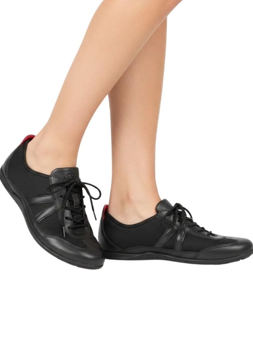 Ecco Women's Black Mesh Top Bluma Lace-Up Comfort Trainers Summer Sneaker Sz 40